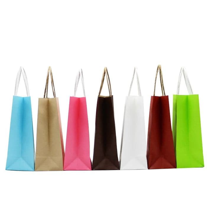 

B PAPER BAG WARNA Kantong karton polos, kantong kotak souvenir KAYO