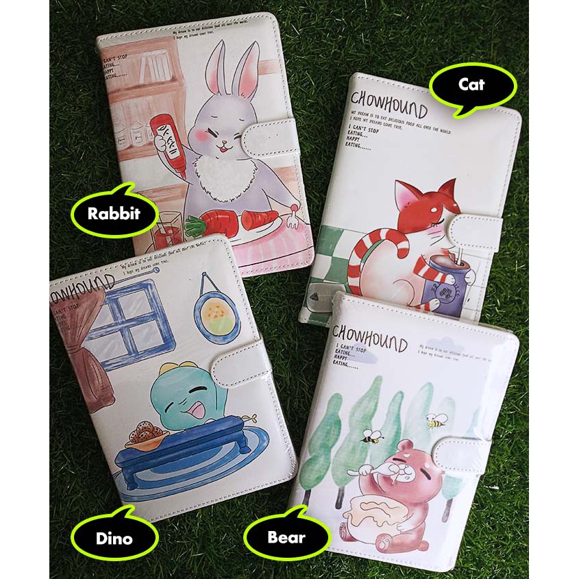 

Buku Monthly Planner Hardcover Glossy / Agenda Kunci Magnet - CHOWHOUND - Rabbit