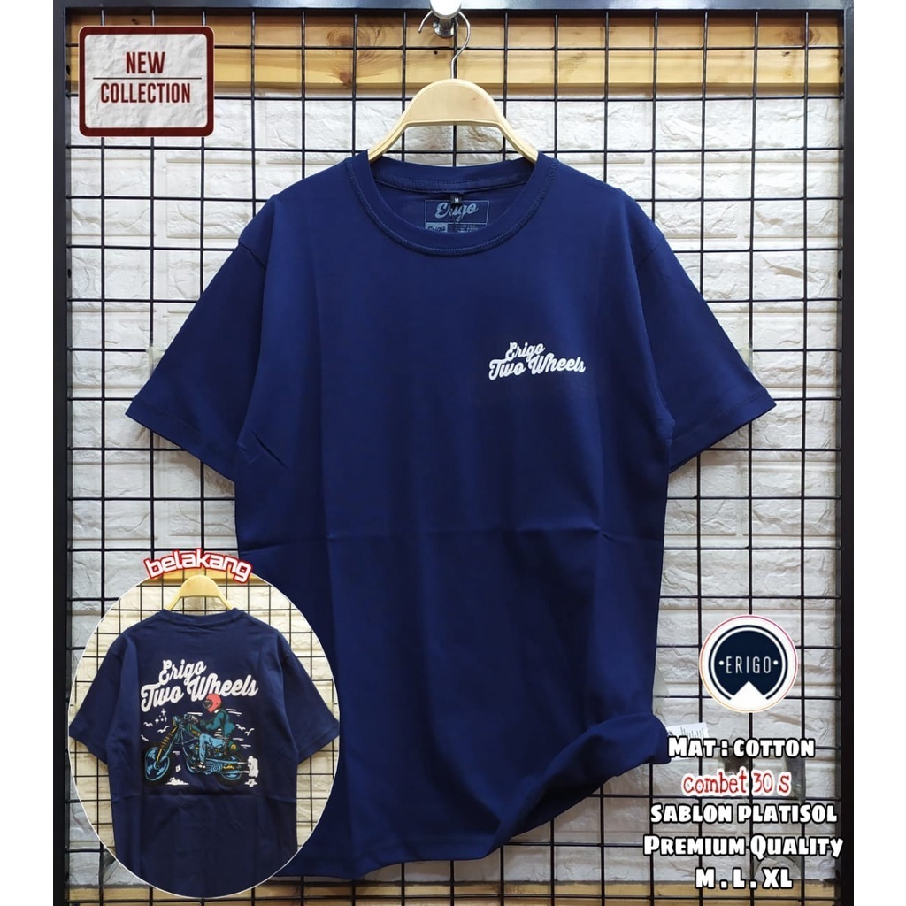 Baju Kaos Erigo Apparel Original 100% Cotton Tshirt Erigo Pria Original Kaos Erigo Summer Project Ka