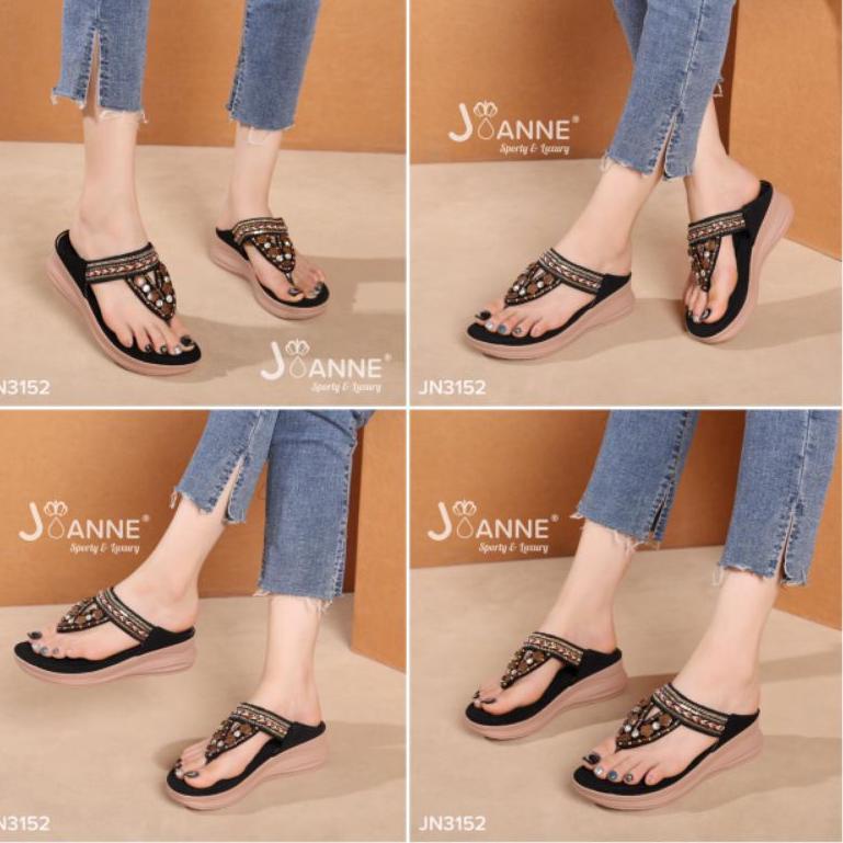 A4K8 RESTOCK [ORIGINAL] JOANNE Wedges Sandals Sepatu Wanita #JN3152 8I9