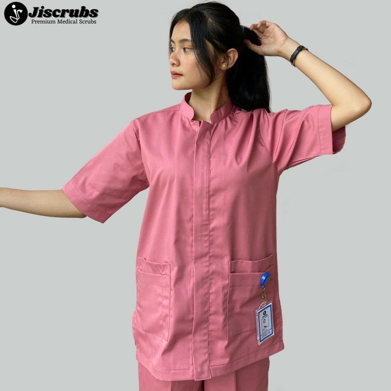 Baju Oka Resleting Baju Scrub Baju Stenen Baju Jaga Baju Perawat Seragam Bidan