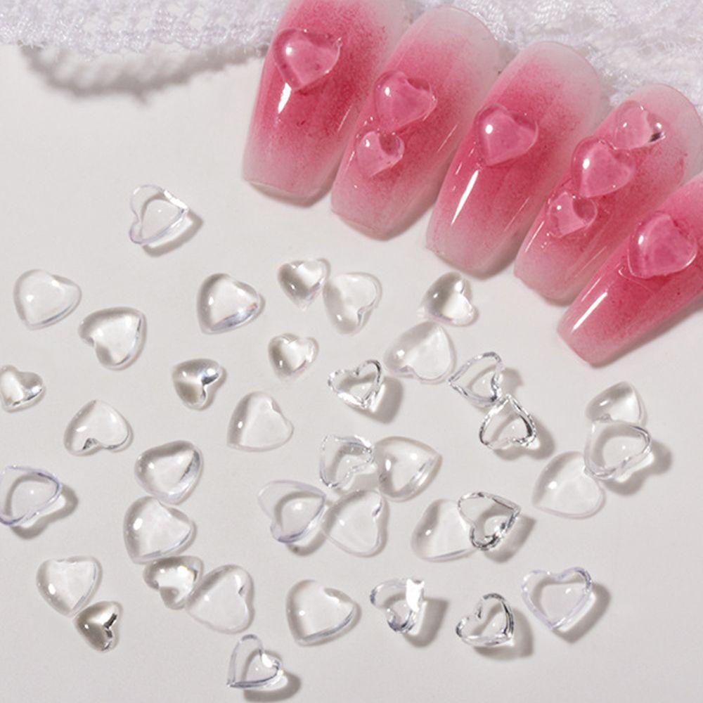 Mxbeauty Charms Kuku 3D Bentuk Hati Untuk Dekorasi Nail Art