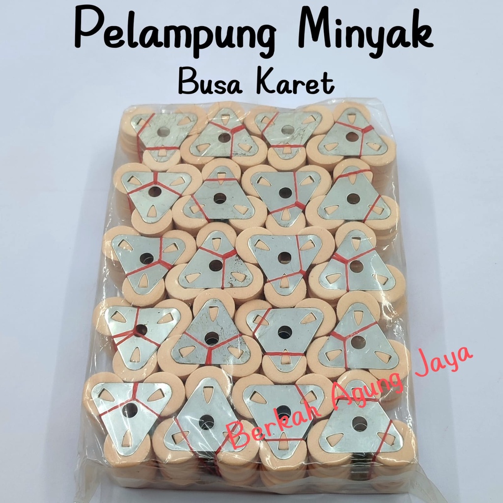 Pelampung Minyak Lilin Busa Karet isi 100 pcs