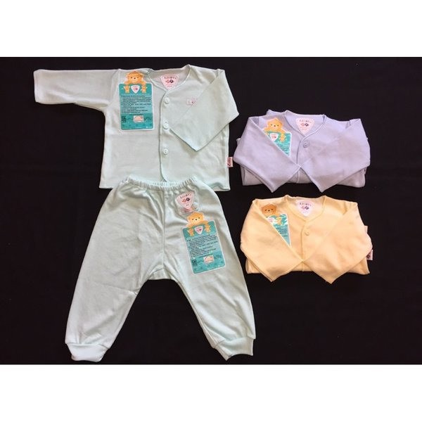 LIBBY SETELAN PANJANG POLOS NEW BORN-ISI 3PCS