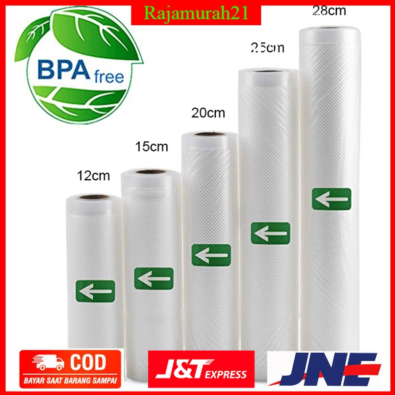 PROMO Kantong Plastik Vacuum Sealer Storage Bag 1 Roll - HK-07 - Transparent - 7RHZ54TP