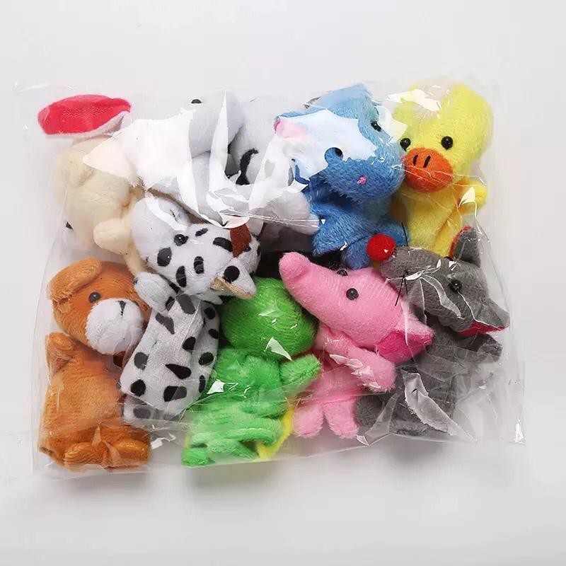 Boneka Jari Mainan Anak Bayi Gambar Animal Finger Puppet Mainan Edukasi Boneka Tangan