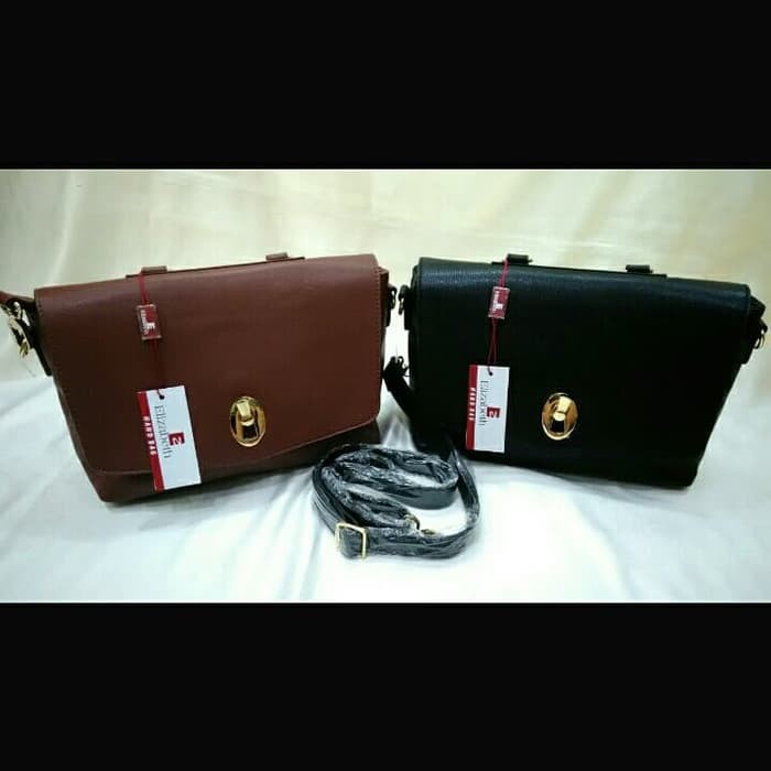 TAS WANITA ELIZABETH 0055-4120 HITAM&COKLAT