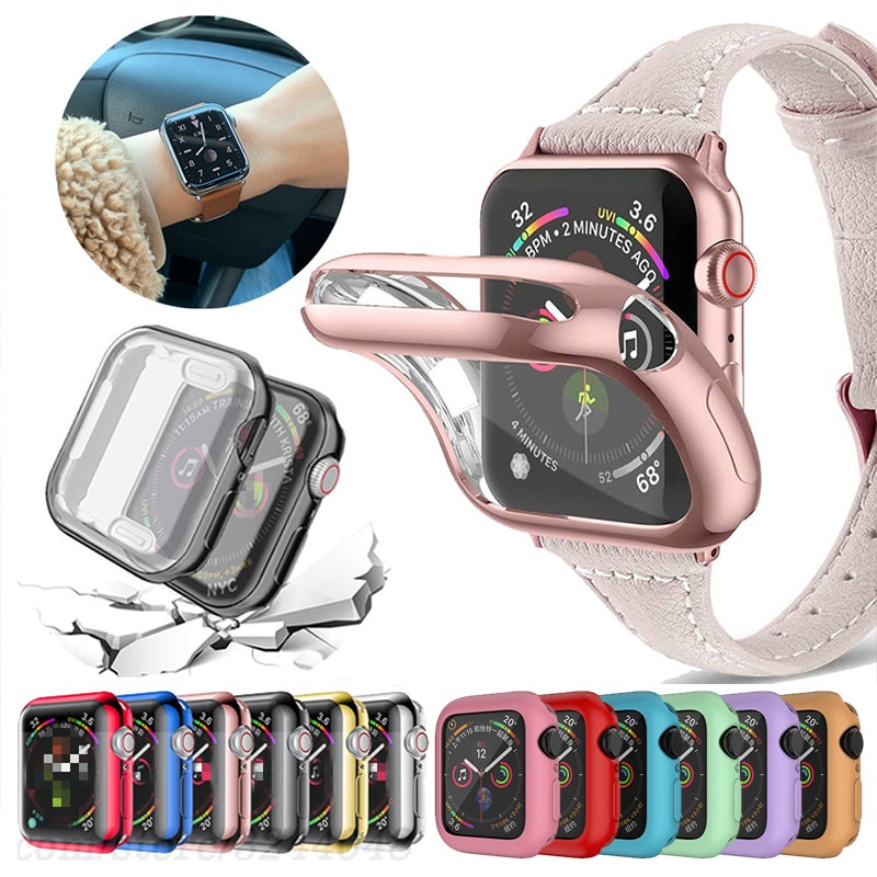 Case Pelindung Apple Watch Seri 7 6 Se 41mm 45mm 40mm 44mm Untuk IWatch 5 4 3 2 42mm 38mm