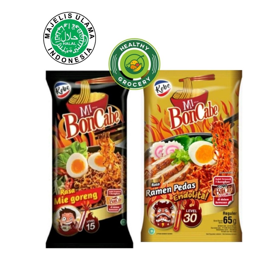 Kobe Mie Instant Bon Cabe Level 15 105gr / Level 30 65gr