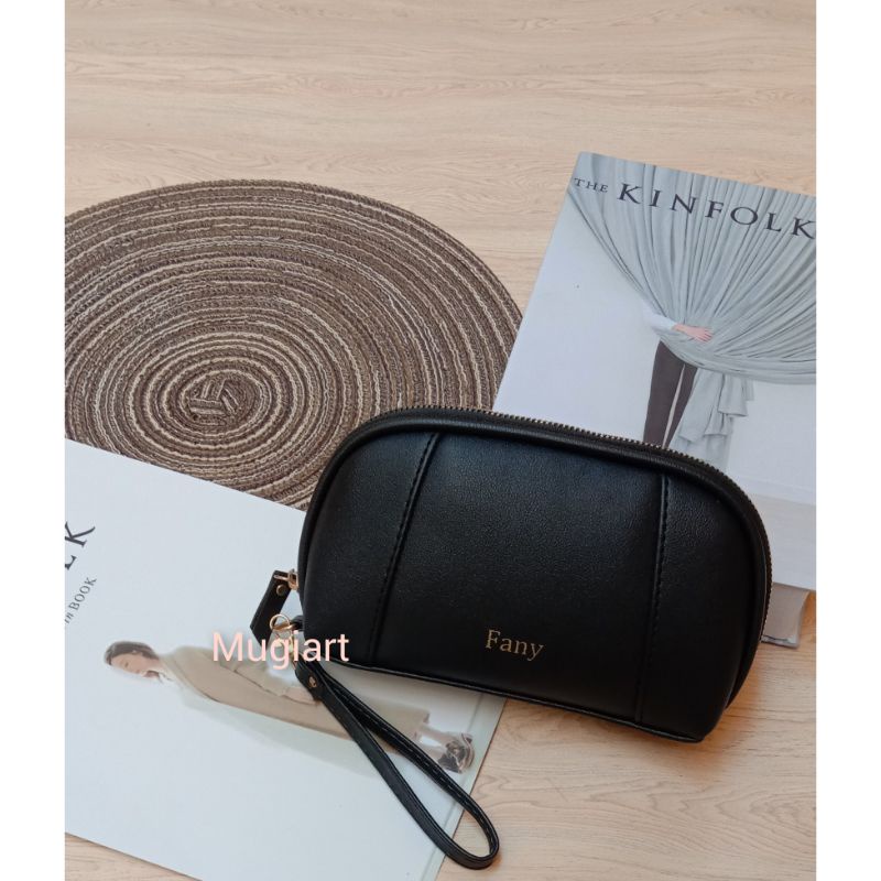 DOMPET COIN KULIT/INITIAL NAMA/CUSTOM NAMA