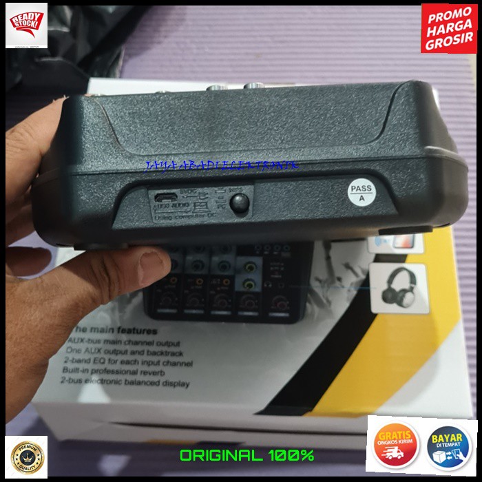 G559 ORIGINAL MIXER KARAOKE SOUNDBEST BLUETOOTH MIXING 4 CHANNEL USB BLUETOTH BLUETUT BLUTUT RECORDING PODCAST LIVE MUSIC MUSIK AUDIO SOUND SUARA ARTIS HEADSET HEADPHONE PREMIUM AUX EQ DC PRO PROFESIONAL DJ HIFI  BELI INI GK AKAN KECEWA BAGI YG SUKA NYANY