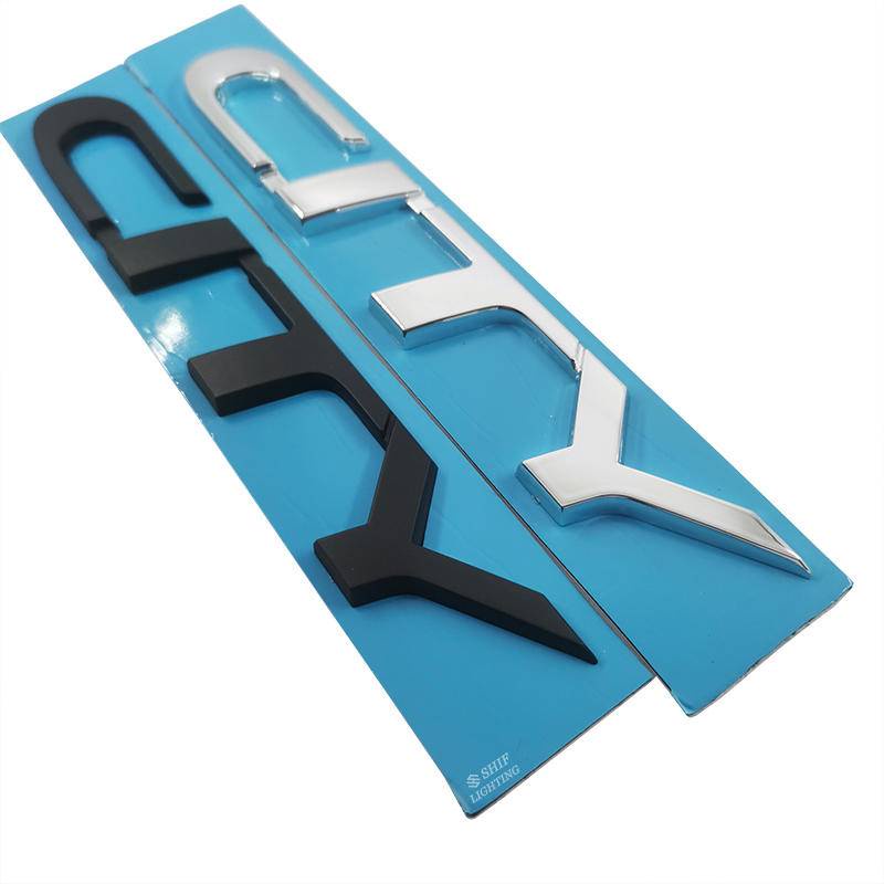 1 x ABS Chrome/Black CITY Logo Letter Car Rear Emblem Sticker Badge Decal Repalcement For Honda City