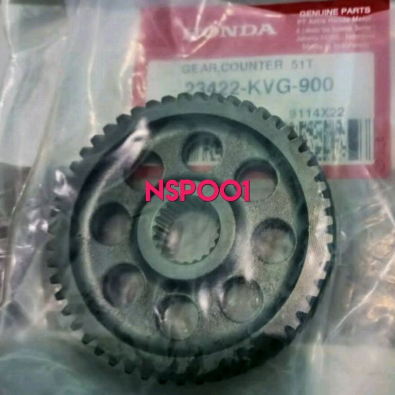 GEAR GIGI RASIO 51T BEAT KARBU 100% ORIGINAL AHM