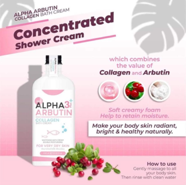 Precious Skin Alpha Arbutin 3 Plus Collagen Bath Cream