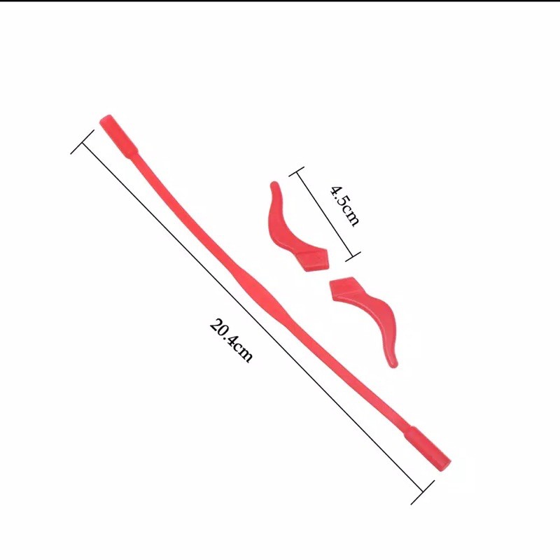 Premium Tali Kacamata Silikon dan Pengait Kacamata Untuk Anak Lembut Ringan - Earhook Kacamata