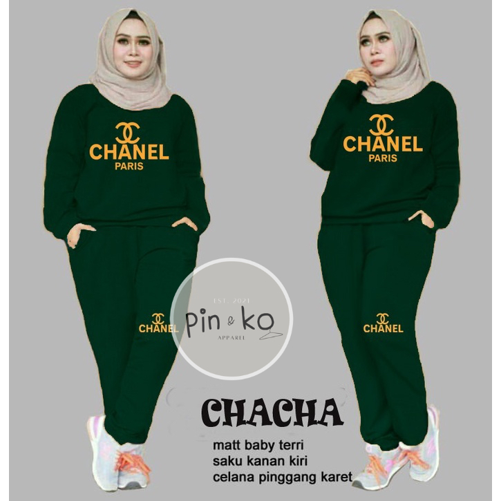 PIK - Setelan Chacha L (6622), XXL (7022)/ Fashion Muslim/ Olahraga Wanita/ Training Muslim