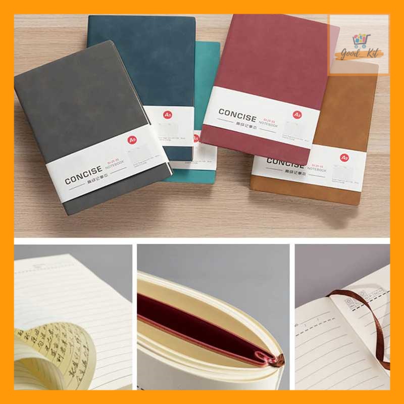 

Buku Notebook Catatan Jurnal Premium cover kulit Notebook Cover PU Leather A6 - DJ64-31