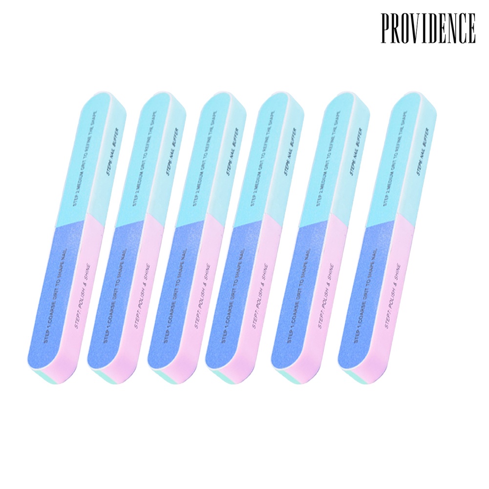 Providence 6Pcs Professional Double Sided Nail File Fingernail Buffer Dead Skin Remover