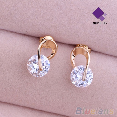 Anting Stud Cubic CZ Untuk Wanita