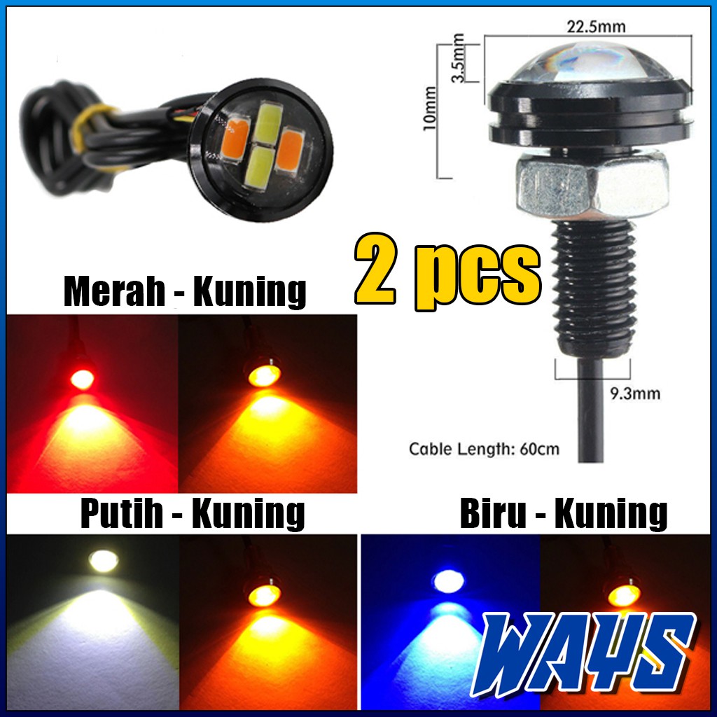 [L004] 2 MODE Lampu LED Mata Elang Senja Sein Sen Motor Vario Nmax Aerox PCX CB 150R CBR Vixion R15