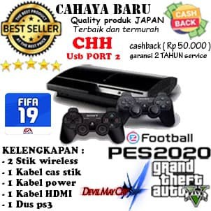 Promo sony ps3 fat usb 2 hdd 500gb 2stik werles - Putih, Hdd 40gb Terbaru