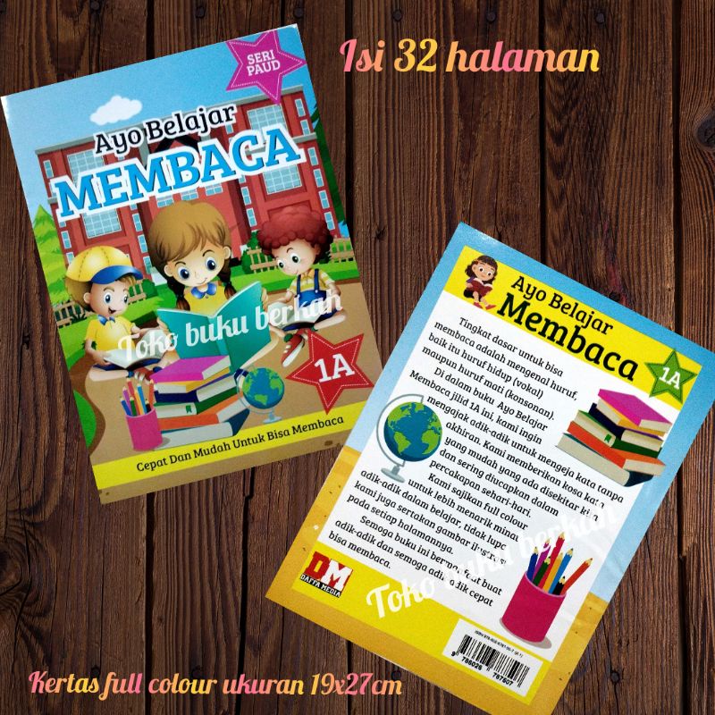 buku ayo belajar membaca 1A 32 halaman (19x27cm)