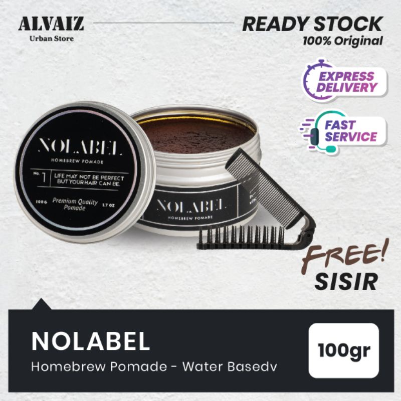POMADE WATERBASED NOLABEL NO LABEL ORIGINAL LOKAL MURAH GROSIR