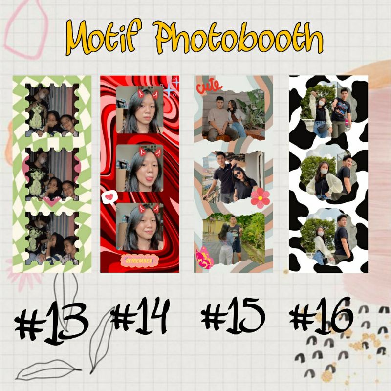 (5pcs) PHOTOBOOTH PART 1 | PHOTOBOTH CETAK | PHOTOBOX | PHOTO STRIP | POLAROID