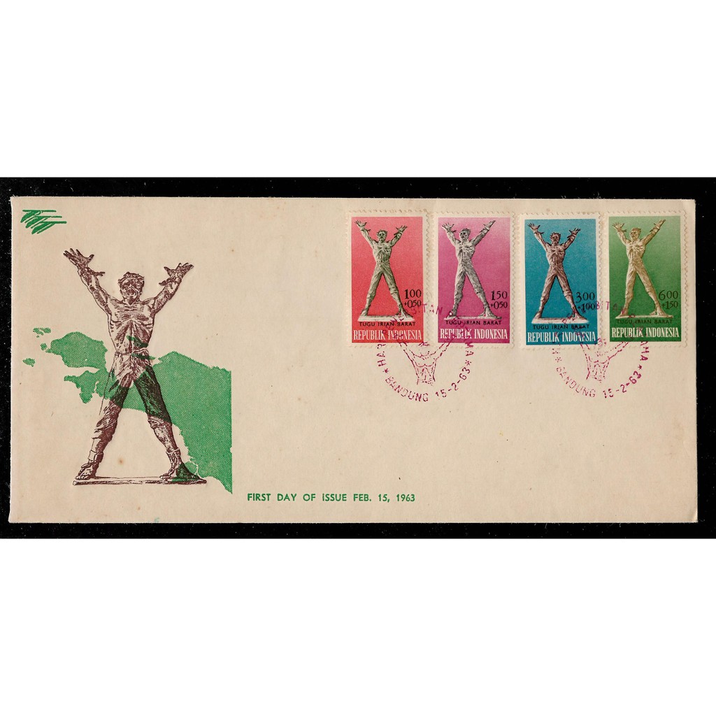 

SHP Indonesia Seri Tugu Irian Barat Th 1963 Unused