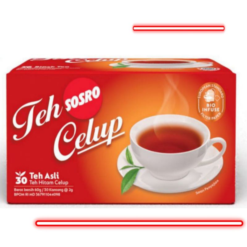 

teh sosro celup isi 30 pcs/kantong