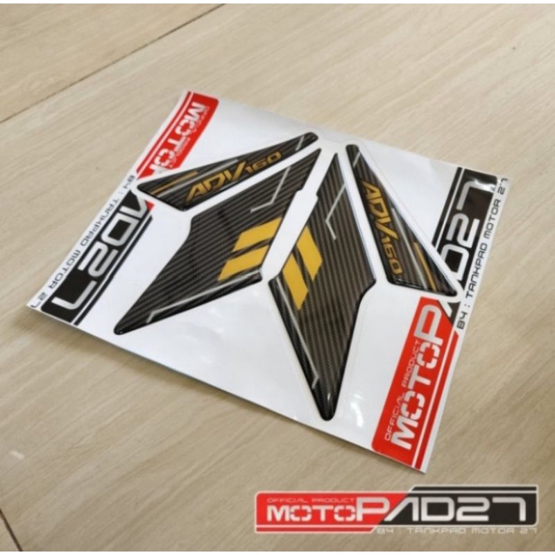 Stiker motor resin Honda Adv 160 atas footstep premium