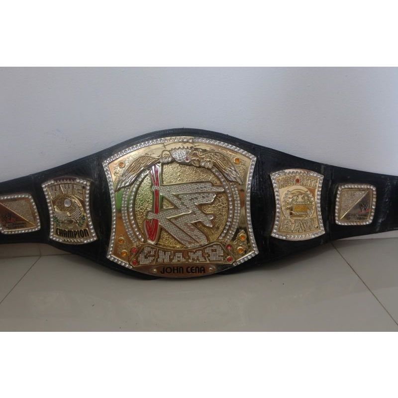 Sabuk WWE Championship Title Spinner Belt Replica Ukuran Asli