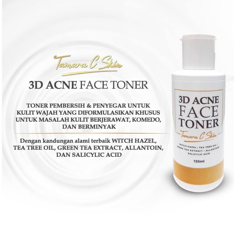 3D ACNE FACE TONER TAMARA C SKIN TONER JERAWAT