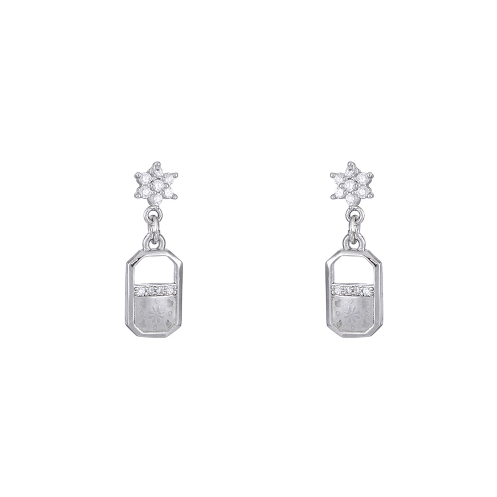 ✨Tongtonges✨COD Anting Titanium Aksesoris Fashion Kreatif Gaya Korea Untuk Wanita Import Grosir Diamond Murah D304