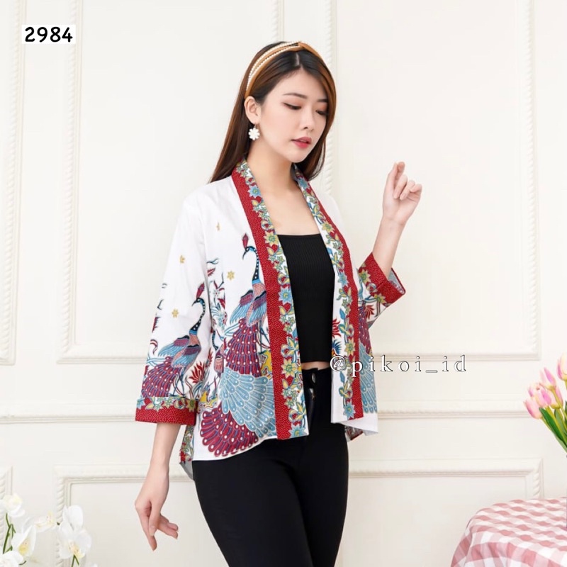 Atasan batik murah / blazer batik murah / blazer batik bolak balik / outer batik katun murah / 241