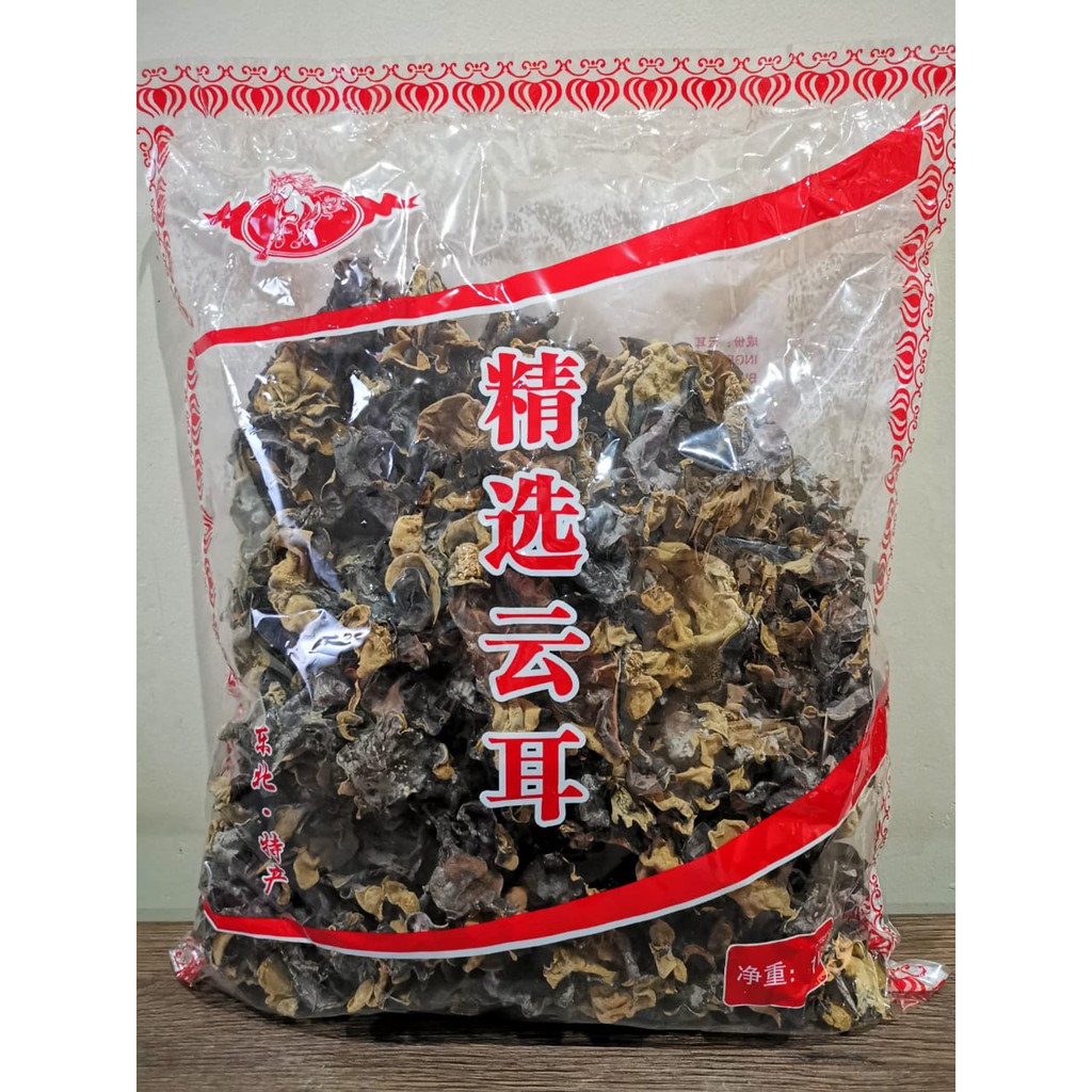 

SAN YUAN Black Fungus – Jamur Kuping Kering Hitam 1 kg