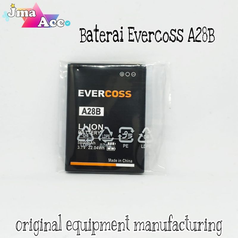 BATERAI EVERCOSS A28B /BATTERY BATRE HP