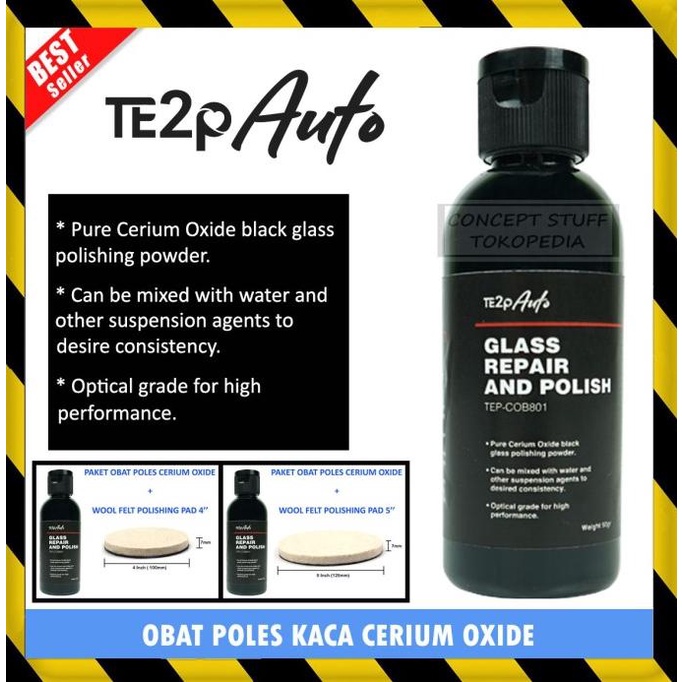 OBAT CERIUM OXIDE POLES PENGHILANG BARET KUSAM KERAK JAMUR KACA MOBIL