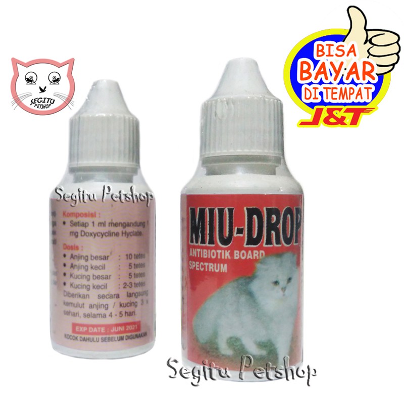 Obat kucing MIU DROP Antibiotik Kucing