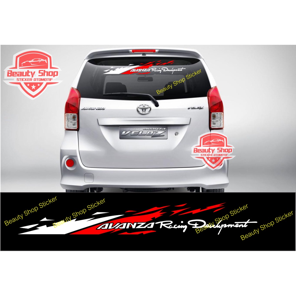 stiker avanza kaca sticker cutting mobil toyota avanza veloz kaca depan / belakang 2 warna