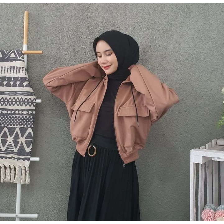 Sweater Wanita Grosir Berkualitas -Zarra Crope hoodie