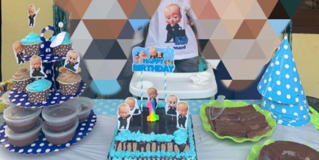 Hiasan Kue Cake Topper Birthday C1 Boss Baby Isi 7