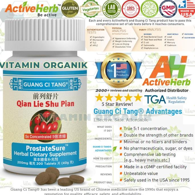 ORIGINAL Obat Prostat Qian Lie Shu Pian Herbal Asli