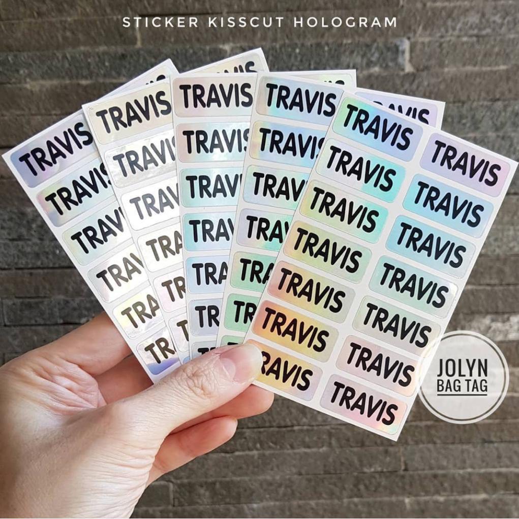 

Sticker Nama Hologram / Stiker Nama Hologram / Label Nama Anak Hologram