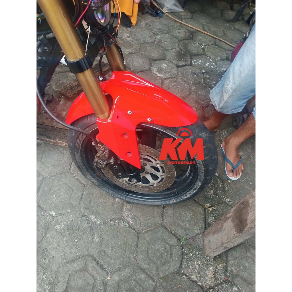 Spakbor Depan Transformer universal model Ninja Fi Mudguard Sudah bonus Baut dan Breket