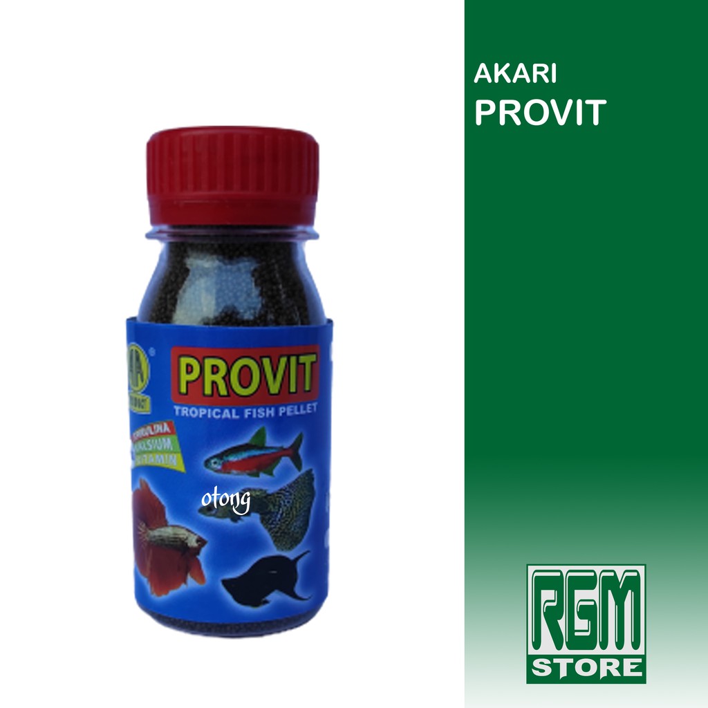 akari provit pro vit pakan makanan pelet ikan hias kecil cupang guppy