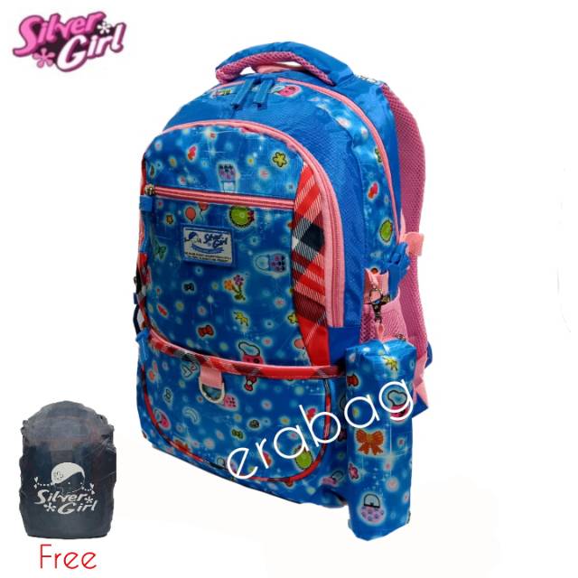 Silvergirl tas ransel sekolah perempuan import