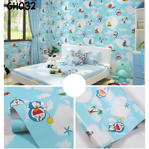 Wallpaper dinding 3d kamar tidur / Wallpaper dinding kamar tidur anak wallstiker Karakter Lucu Ukuran 45Cmx5M / 10M Termurah-GH032-5M