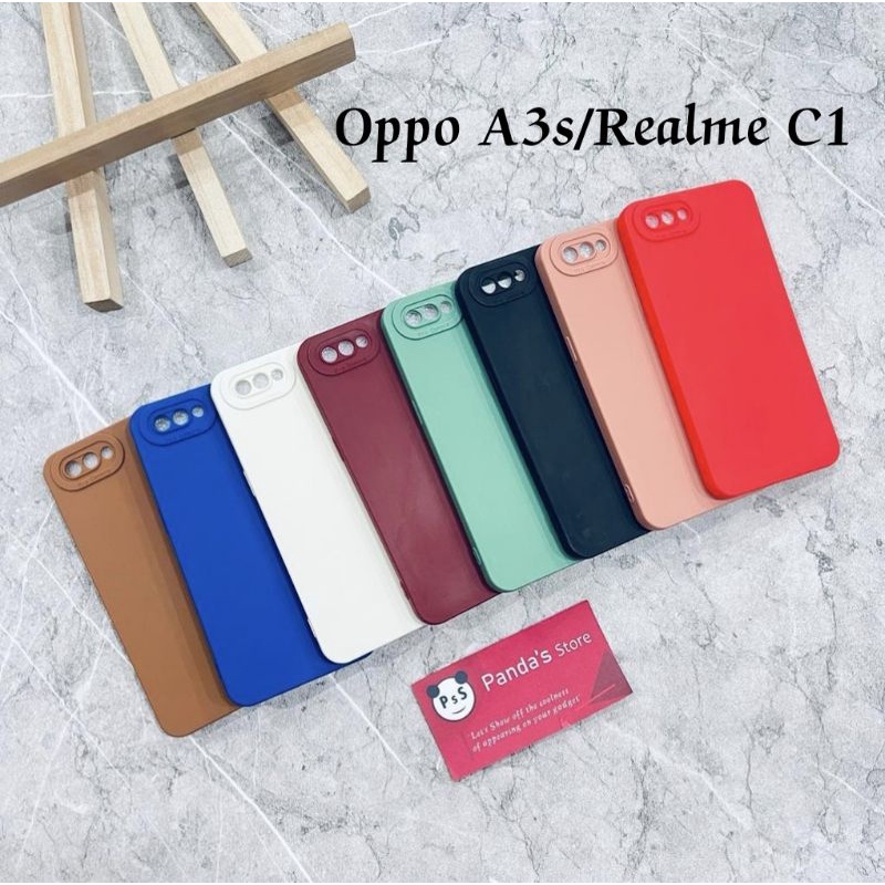 Softcase Pro Camera Oppo A3s / Realme C1 Candy Case Full Color 3D Silikon TPU