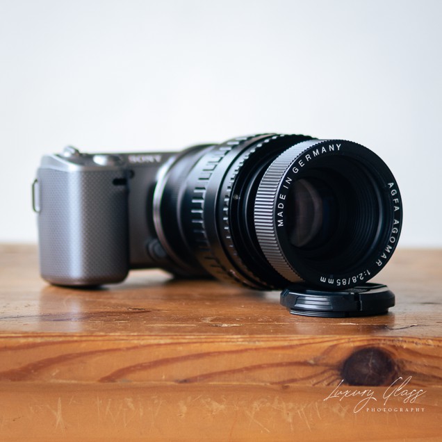 lensa manual potrait Agfa Agomar 85mm/2.8 bening bisa infinity adaptasi mount canon,nikon,sony,dll